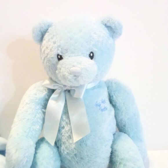Baby Gund My First Teddy Bear with New Beginnings Baby Blue Teddy Bear Lovey - Picture 5 of 8